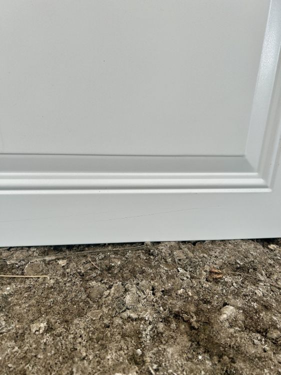 Image de Porte 36'' x72 '' - modèle 3 embossés - Blanc