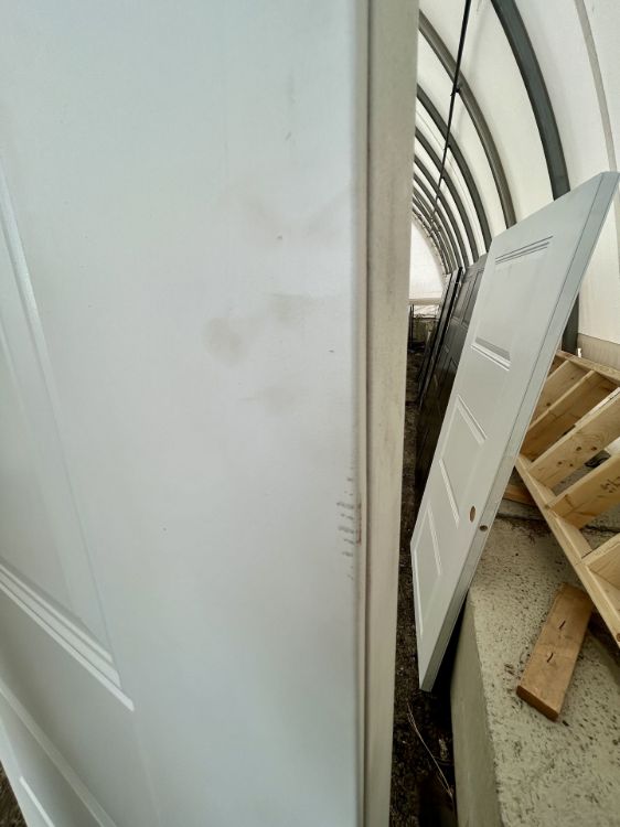 Image de Porte 36'' x72 ''- Modèle 3 embossés - Blanc
