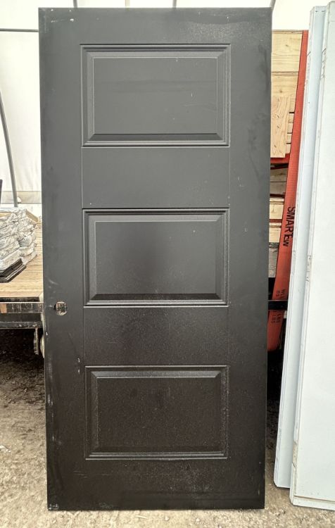 Image de Porte (Noir/intérieur blanc) 36'' x 80''