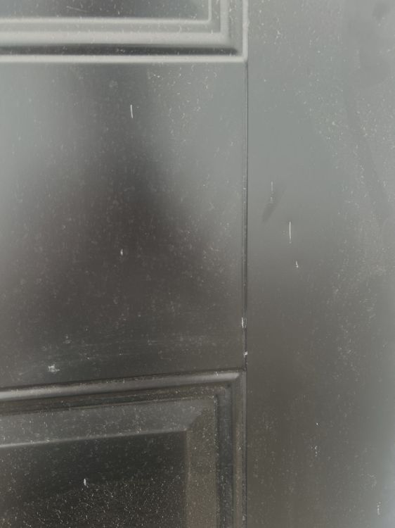 Image de Porte (Noir/intérieur blanc) 36'' x 80''