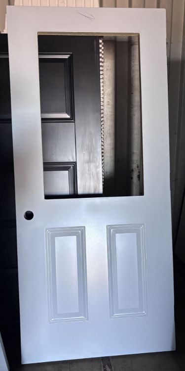 Image de Porte 30'' x72 '' - Avec fenêtre - Blanc