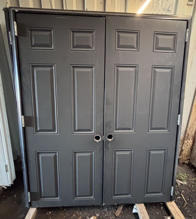 Image de Porte 60'' x72 '' - Noir - Avec Cadre