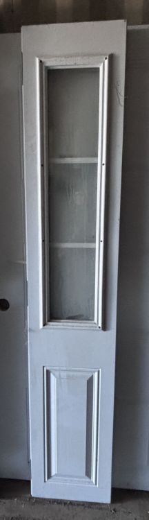 Image de Panneau de port 13.5'' x72 ''  - Blanc - avec fenetre