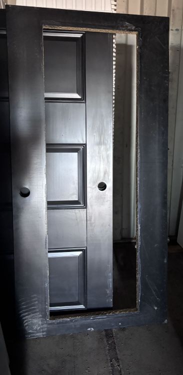 Image de Porte 36'' x72 '' - Grande fenêtre - Noir / Blanc