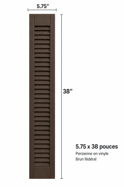 Image de Persiennes 5.75 x 38po - Brun Fédéral  - Qty 4 /pqt